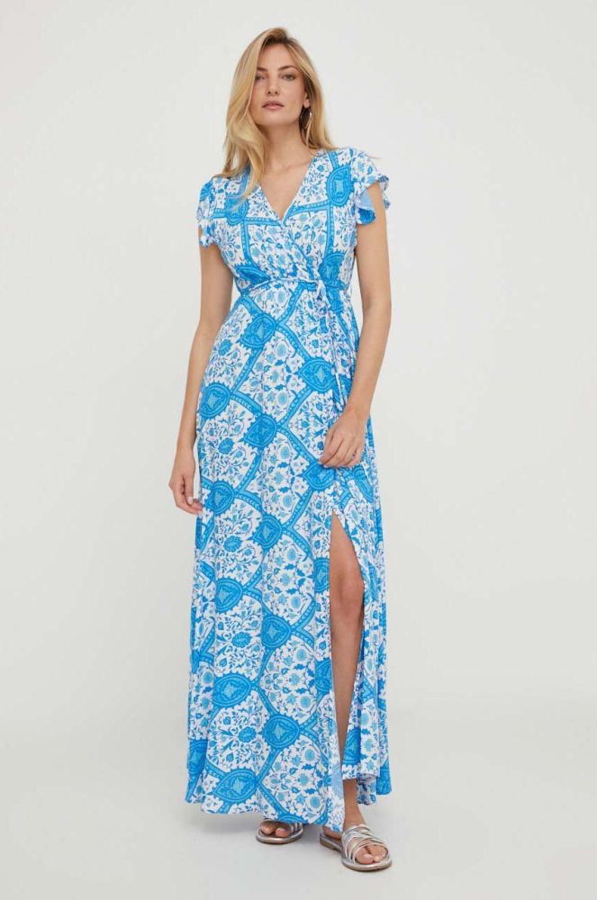 Сукня Answear Lab maxi розкльошена колір блакитний (3361058)