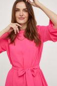 Сукня Answear Lab колір рожевий midi розкльошена (3374085)