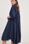 Бавовняна сукня Answear Lab колір синій mini oversize (3398646)