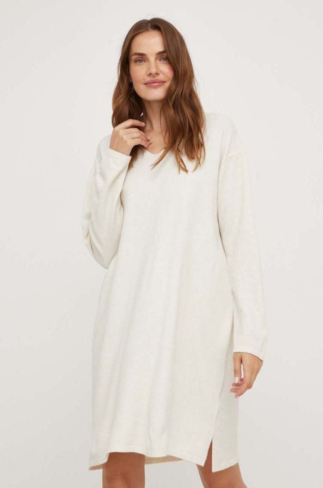 Сукня Answear Lab колір бежевий mini oversize (3483424)