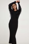 Сукня Answear Lab колір чорний midi облягаюча (3682110)