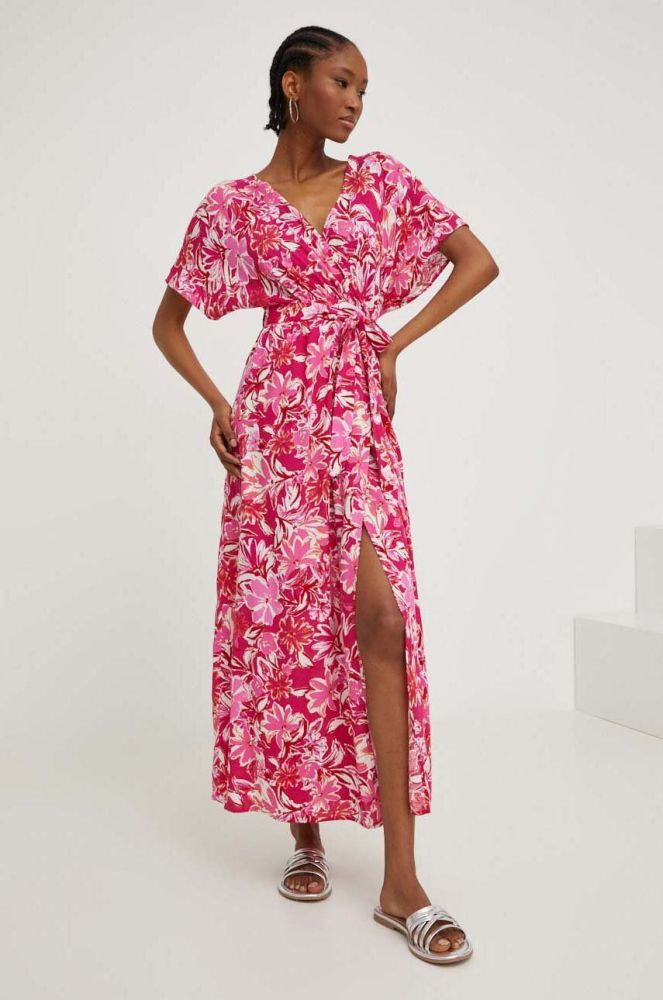 Сукня Answear Lab колір рожевий maxi розкльошена (3314492)