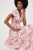 Сукня Answear Lab колір рожевий midi розкльошена (3314496)