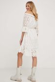 Бавовняна сукня Answear Lab колір білий mini пряма