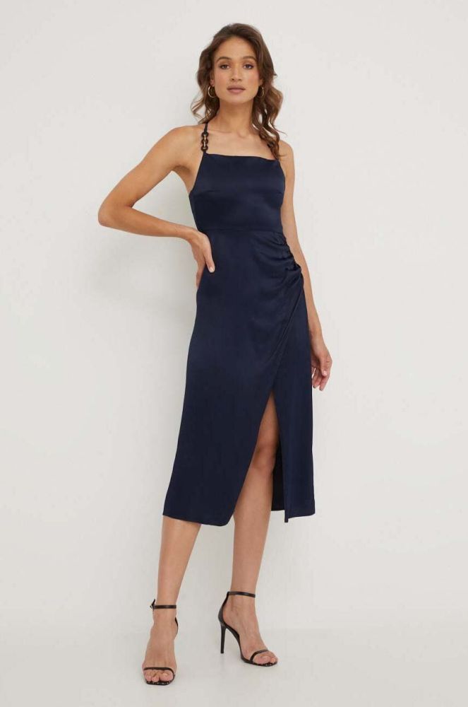 Сукня Answear Lab колір синій midi пряма (3352455)
