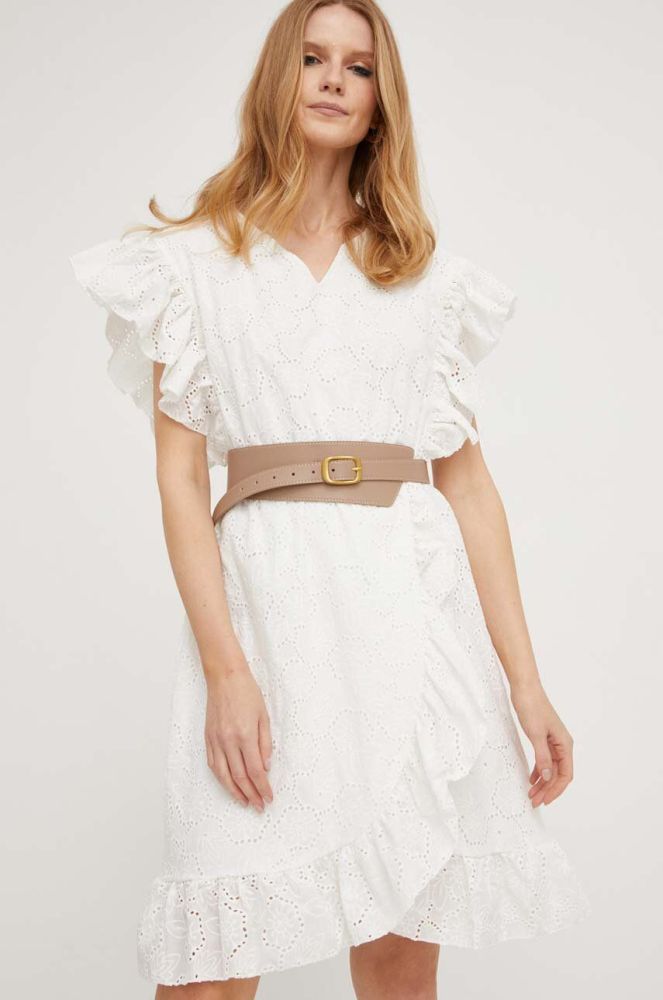 Сукня Answear Lab колір білий mini розкльошена (3355018)