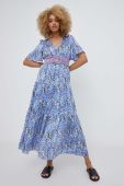 Сукня Answear Lab maxi розкльошена колір блакитний (3339647)