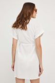 Льняна сукня Answear Lab колір білий mini розкльошена