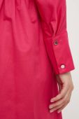 Бавовняна сукня Answear Lab колір рожевий midi oversize
