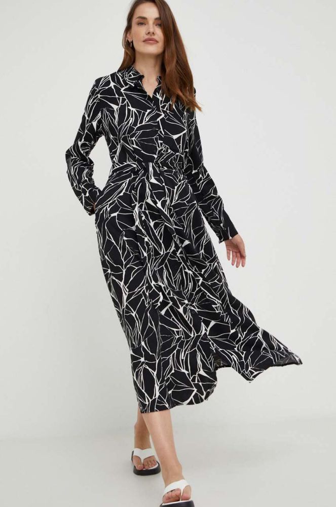 Сукня Answear Lab колір чорний maxi розкльошена (3377428)