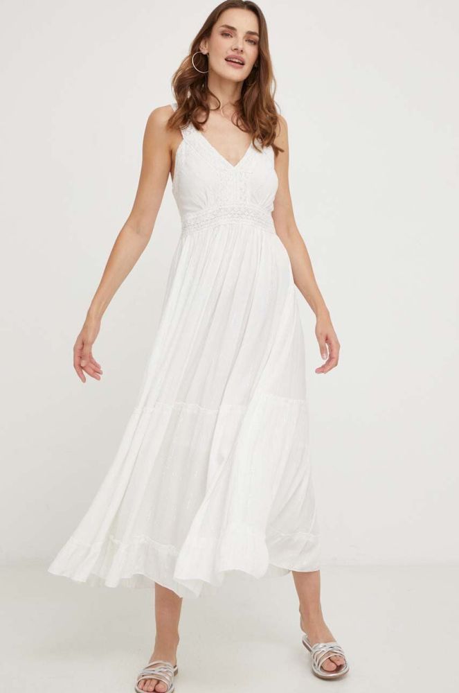 Сукня Answear Lab колір білий maxi розкльошена (3370980)