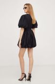 Бавовняна сукня Answear Lab колір чорний mini розкльошена (3380288)