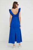 Сукня Answear Lab maxi розкльошена колір блакитний (3377439)