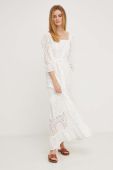 Льняна сукня Answear Lab колір білий maxi розкльошена (3380315)