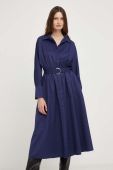 Сукня Answear Lab колір синій midi розкльошена (3417330)