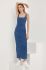 Джинсова сукня Answear Lab maxi облягаюча колір блакитний