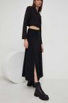 Спідниця Answear Lab колір чорний maxi розкльошена (3433093) Спідниця Answear Lab колір чорний maxi розкльошена (3433093)