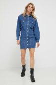 Джинсова сукня Answear Lab PREMIUM DENIM mini пряма колір блакитний