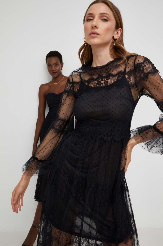 Сукня Answear Lab X Лімітована колекція NO SHAME колір чорний maxi розкльошена