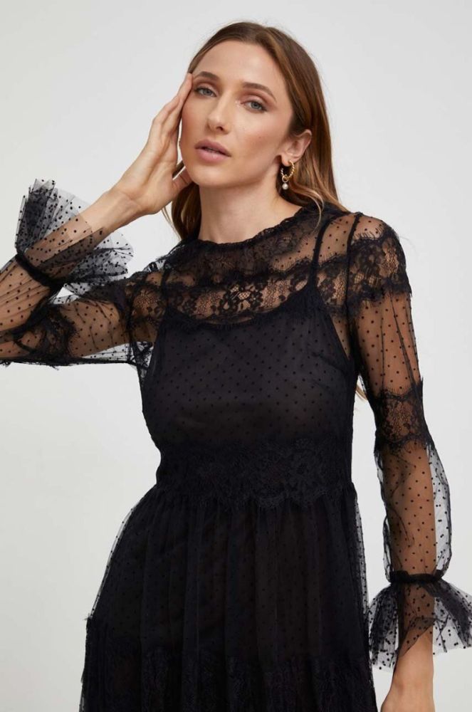 Сукня Lab X Лімітована колекція NO SHAME колір чорний maxi розкльошена фото 5