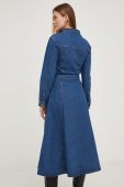 Джинсова сукня Answear Lab mini розкльошена колір блакитний (3551920)