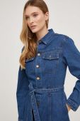Джинсова сукня Answear Lab mini розкльошена колір блакитний (3551920)