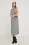 Сукня Answear Lab колір сірий midi пряма