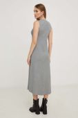Сукня Answear Lab колір сірий midi пряма