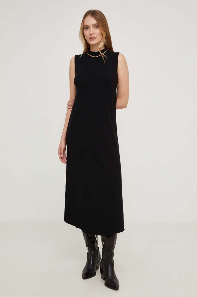 Сукня Answear Lab колір чорний midi пряма (3589312)