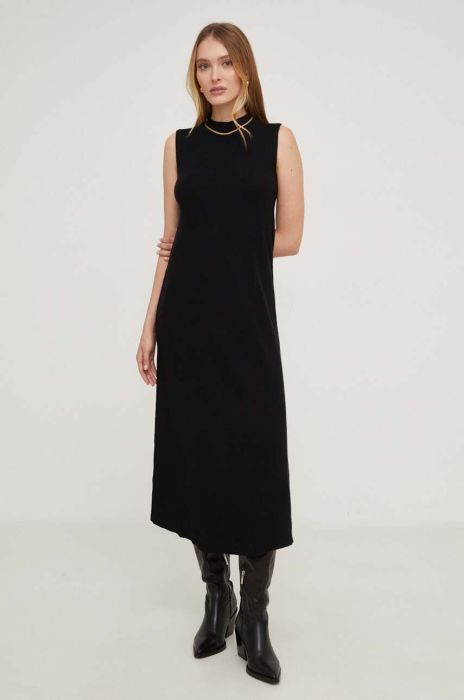 Сукня Answear Lab колір чорний midi пряма (3589312)