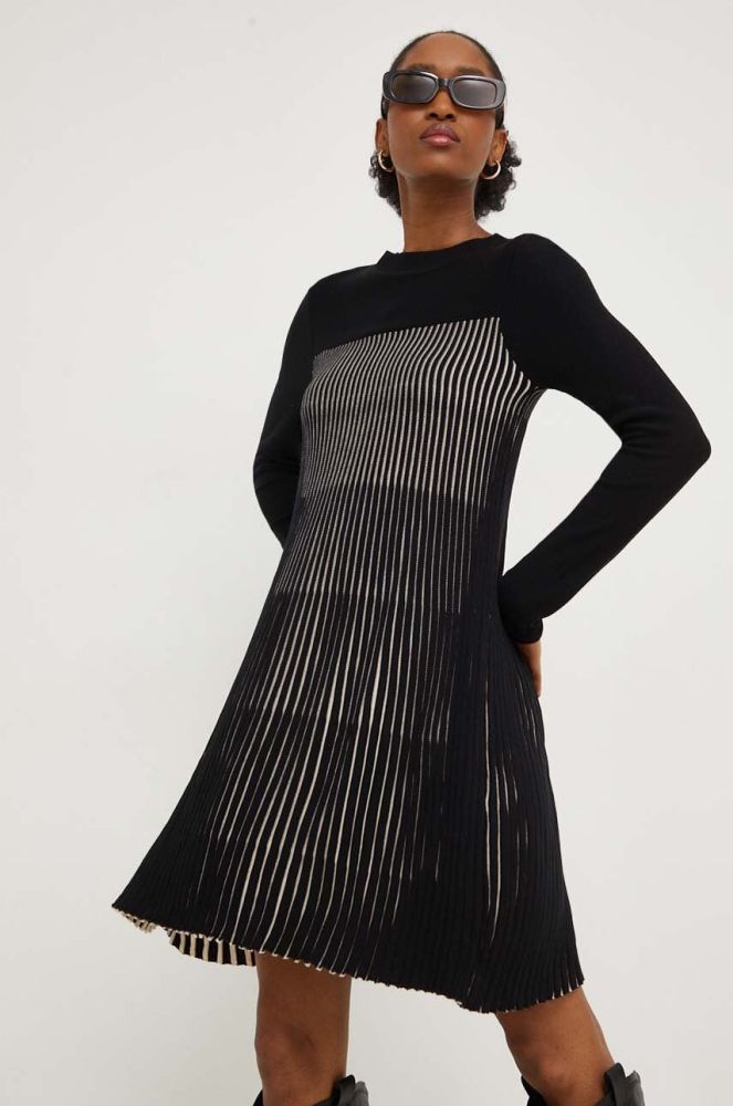Сукня Answear Lab колір чорний mini розкльошена (3689776)