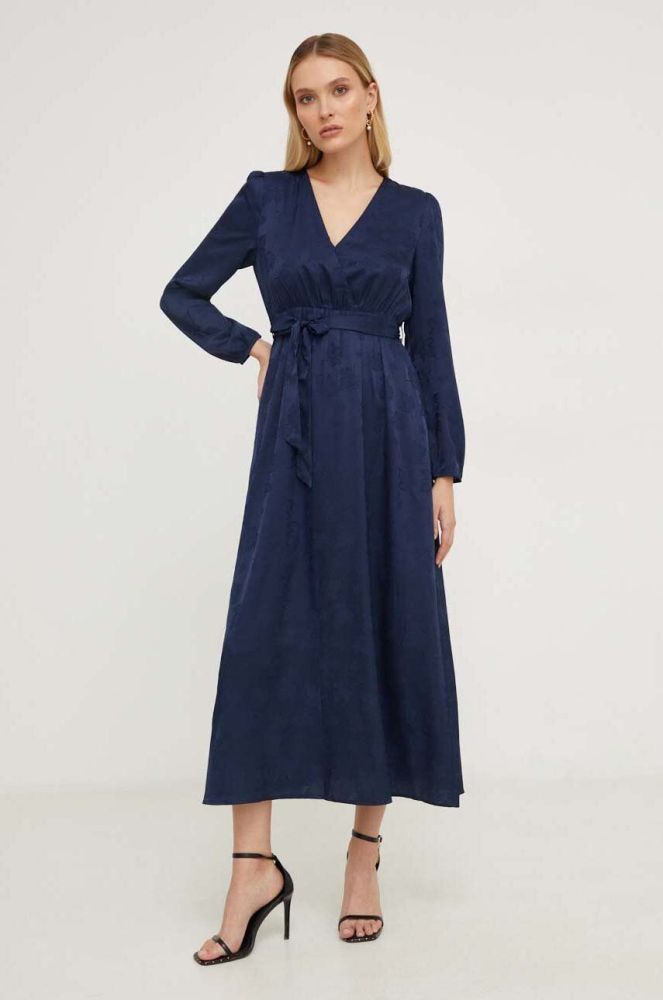 Сукня Answear Lab колір синій maxi розкльошена (3677219)