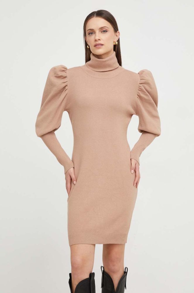 Сукня Answear Lab колір бежевий mini облягаюча (3682116)