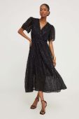 Сукня Answear Lab колір чорний midi розкльошена (3687679)