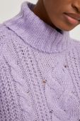 Светр Answear Lab жіночий колір фіолетовий гольф