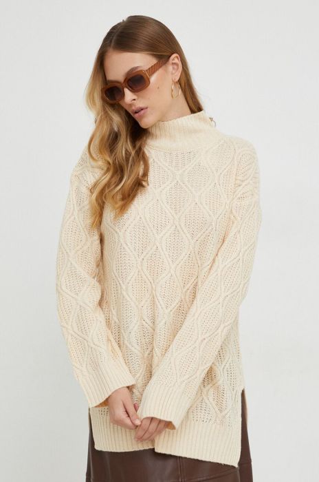 Светр Answear Lab жіночий колір бежевий гольф (3646084)
