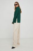 Светр Answear Lab жіночий колір зелений теплий півгольф (3646098)