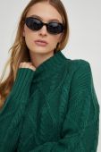 Светр Answear Lab жіночий колір зелений теплий півгольф (3646098)