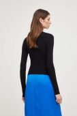Светр Answear Lab жіночий колір чорний легкий півгольф (3435636)