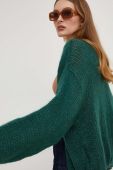 Кардиган з вовною Answear Lab колір зелений легкий