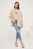 Кардиган з вовною Answear Lab колір бежевий (3426838)