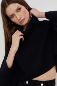 Светр Answear Lab жіночий колір чорний легкий гольф (3433122)