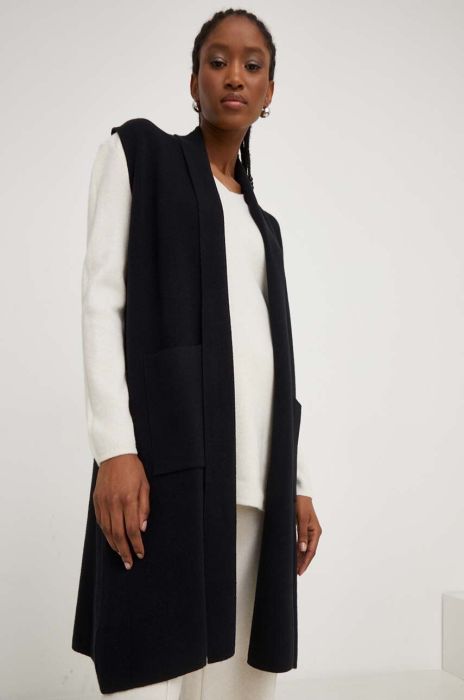 Безрукавка Answear Lab колір чорний легкий (3460086)