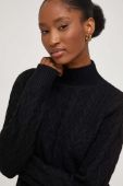 Светр з вовною Answear Lab колір чорний півгольф (3569221)