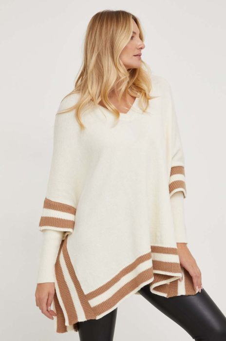 Светр з вовною Answear Lab колір бежевий легкий (3572922)