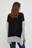 Светр Answear Lab жіночий колір чорний легкий півгольф (3498326)