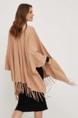 Пончо Answear Lab колір бежевий легке (3483474)