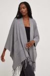 Пончо Answear Lab колір сірий легке (3483469)