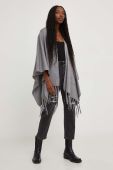 Пончо Answear Lab колір сірий легке (3483469)