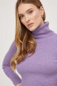 Светр Answear Lab жіночий колір фіолетовий легкий гольф (3552009)